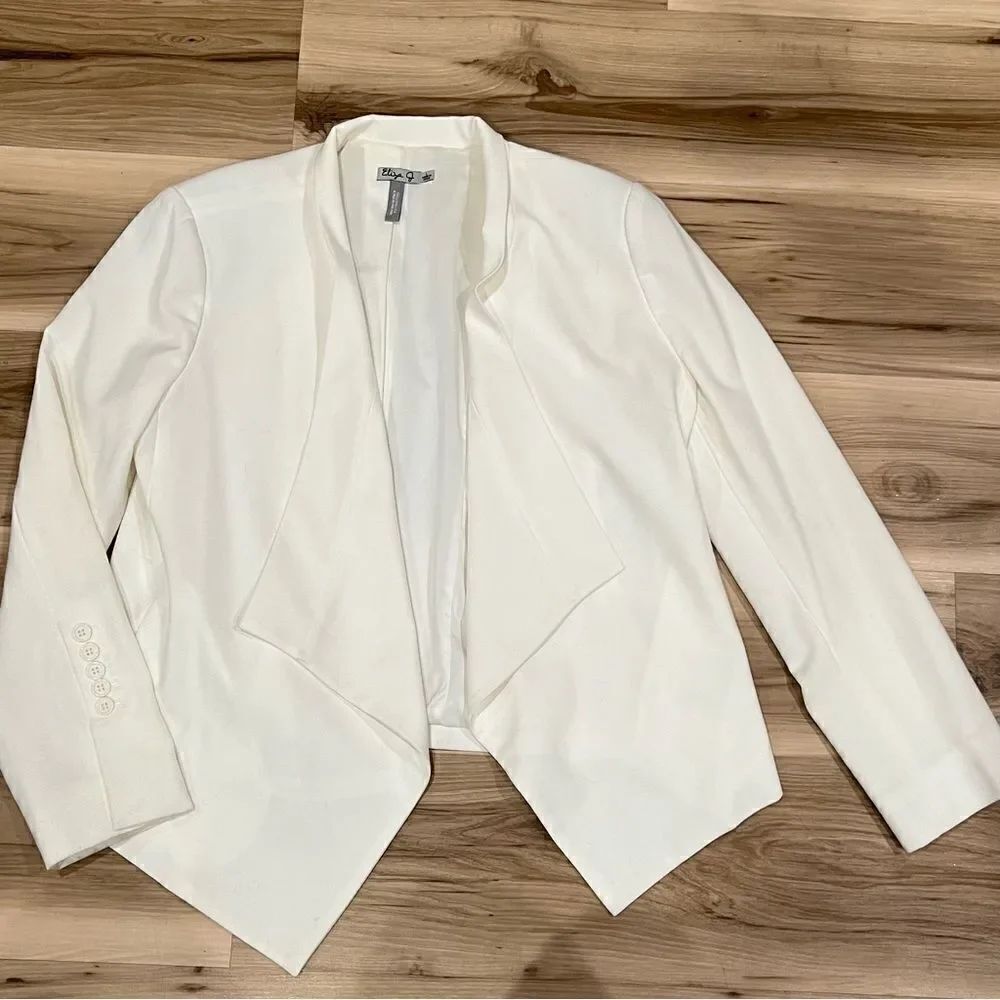 Eliza J A Pea In The Pod Ivory Blazer Women’s Large Maternity